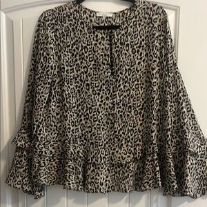 Current air animal print blouse